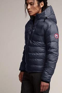 Chamarras Canada Goose Hombre México - Lodge Chaqueta De Plumas Azules RG0152467